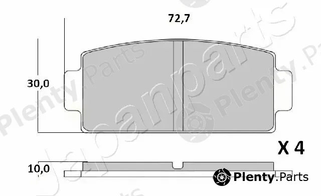 Japanparts PP-MC02 — Brake Pad Set, disc brake