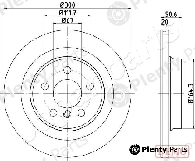 Japanparts DP-0106C — Brake Disc