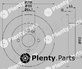 Japanparts DP-0132 — Brake Disc