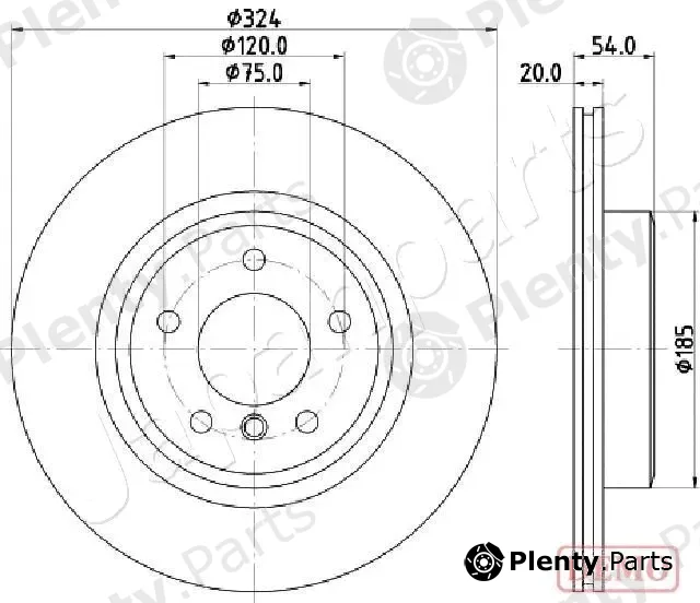 Japanparts DP-0133C — Brake Disc