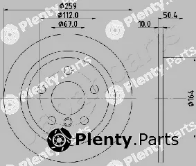 Japanparts DP-0136 — Brake Disc