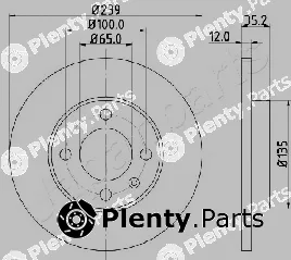 Japanparts DI-0938 — Brake Disc