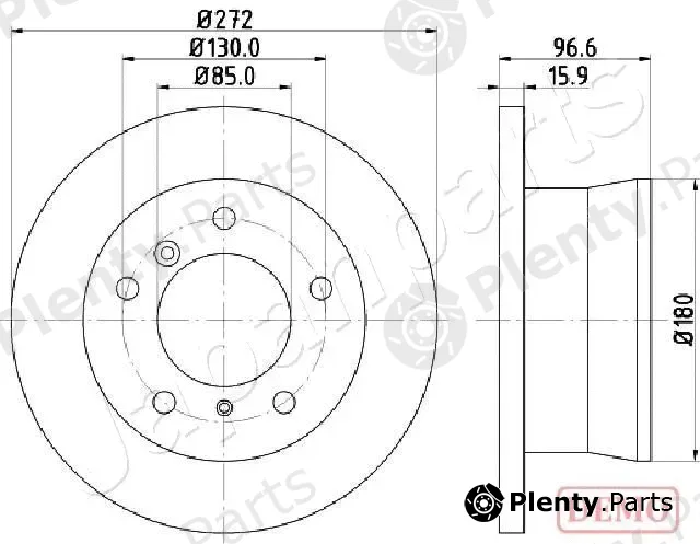 Japanparts DP-0526C — Brake Disc
