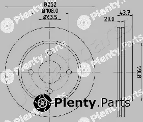 Japanparts DP-0308 — Brake Disc