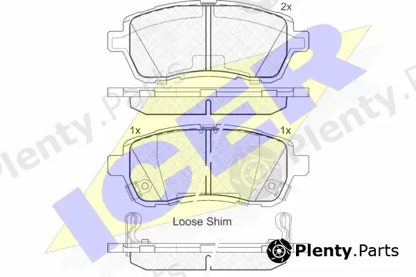 Icer 181881-200 — Brake Pad Set, disc brake