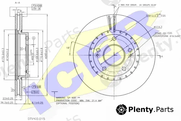 Icer 78BD5182-2 — Brake Disc
