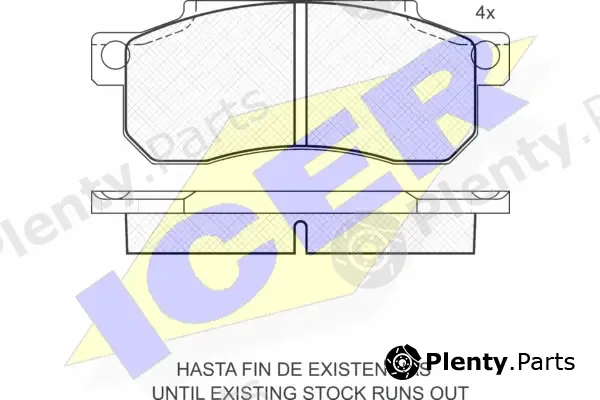 Icer 180747 — Brake Pad Set, disc brake