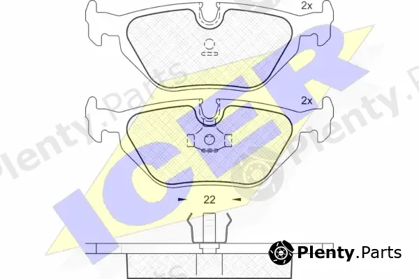 Icer 181174 — Brake Pad Set, disc brake