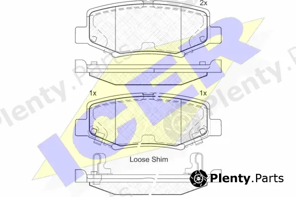 Icer 181909-203 — Brake Pad Set, disc brake