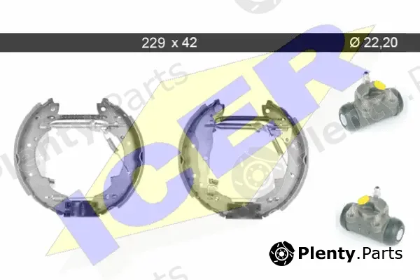 Icer 79KT0074C — Brake Shoe Set
