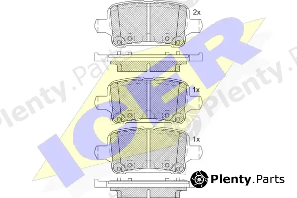 Icer 182257-208 — Brake Pad Set, disc brake