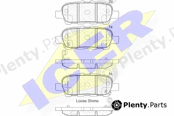 Icer 181901-203 — Brake Pad Set, disc brake
