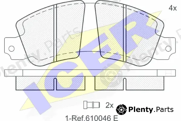 Icer 180188 — Brake Pad Set, disc brake