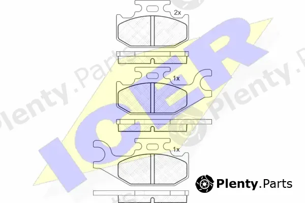 Icer 182057 — Brake Pad Set, disc brake