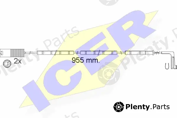 Icer 610541EC — Warning Contact, brake pad wear