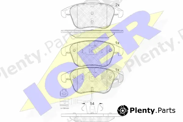 Icer 181923 — Brake Pad Set, disc brake