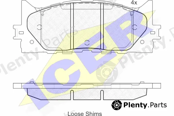 Icer 181764 — Brake Pad Set, disc brake