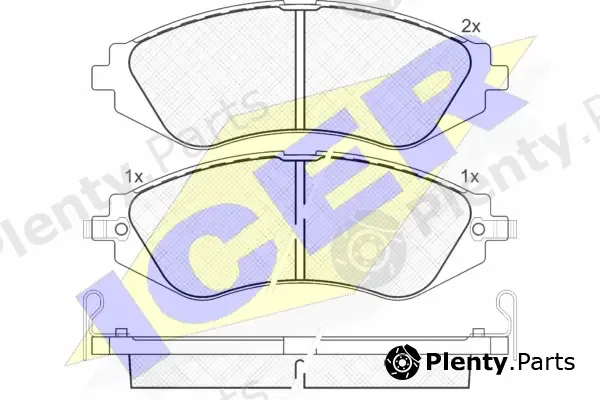Icer 181263 — Brake Pad Set, disc brake