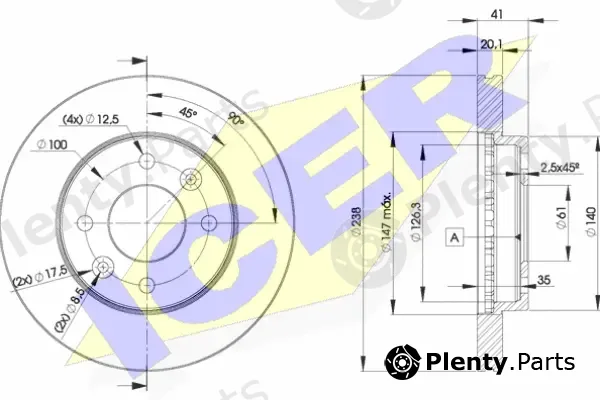 Icer 78BD6572-2 — Brake Disc
