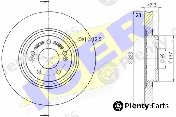 Icer 78BD5271-2 — Brake Disc