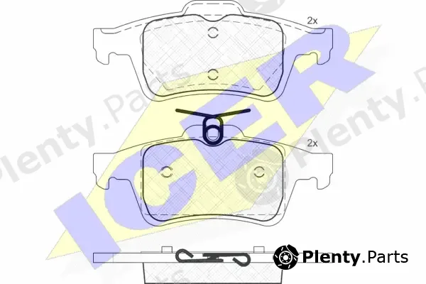 Icer 181825 — Brake Pad Set, disc brake