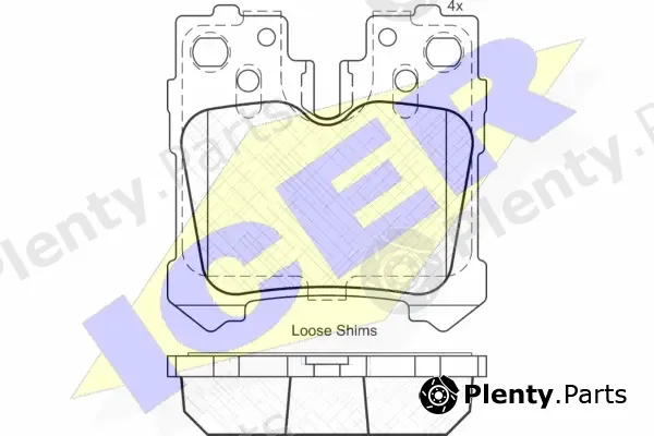 Icer 181936 — Brake Pad Set, disc brake