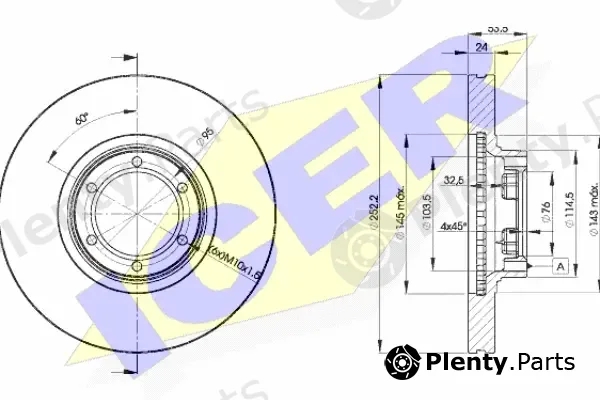 Icer 78BD1367-2 — Brake Disc