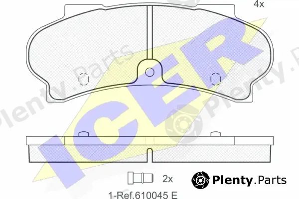 Icer 140187 — Brake Pad Set, disc brake