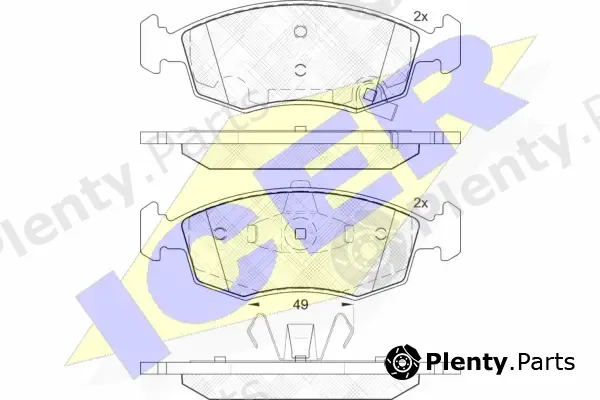 Icer 182032 — Brake Pad Set, disc brake