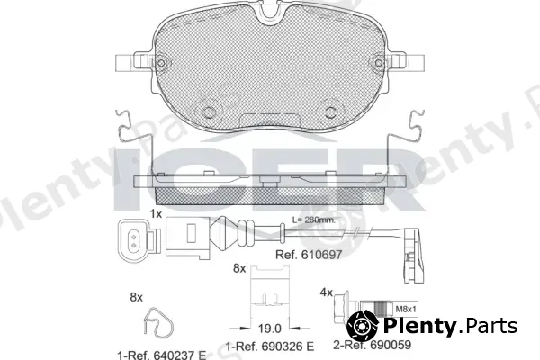 Icer 182390 — Brake Pad Set, disc brake