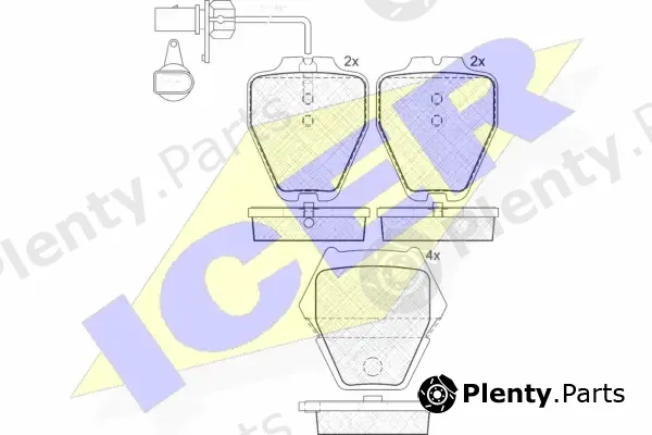 Icer 181571 — Brake Pad Set, disc brake