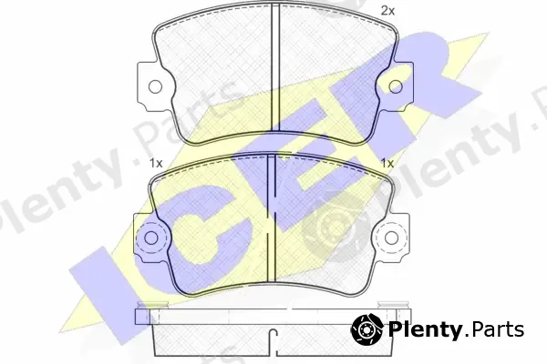 Icer 140365 — Brake Pad Set, disc brake