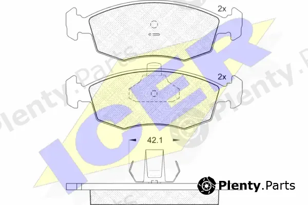 Icer 181441 — Brake Pad Set, disc brake