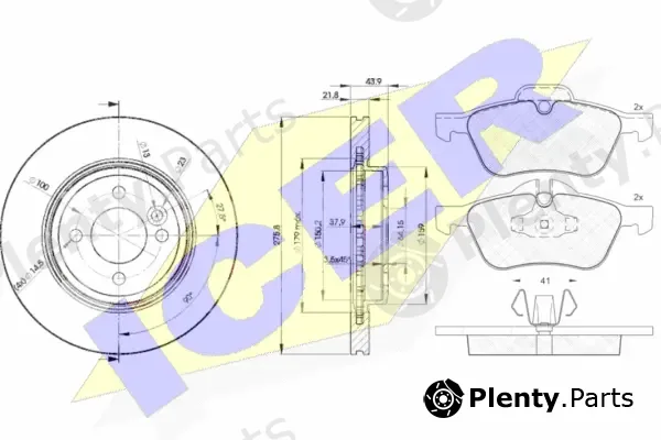 Icer 31434-2891 — Brake Kit, disc brake