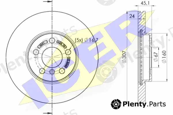 Icer 78BD0041-2 — Brake Disc