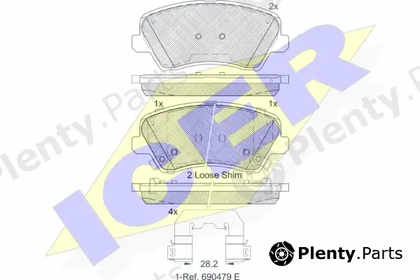 Icer 182029-234 — Brake Pad Set, disc brake