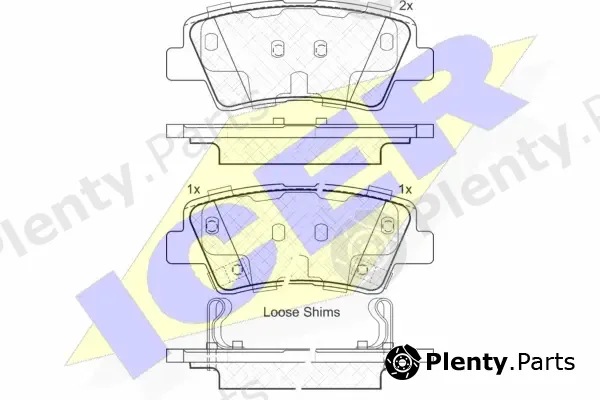 Icer 181976 — Brake Pad Set, disc brake
