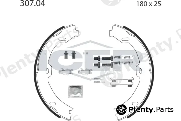 Icer 79PB4013C — Brake Shoe Set, parking brake