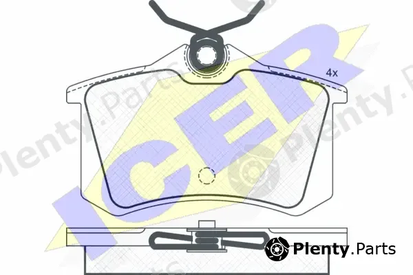 Icer 180967 — Brake Pad Set, disc brake