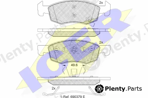 Icer 182223 — Brake Pad Set, disc brake