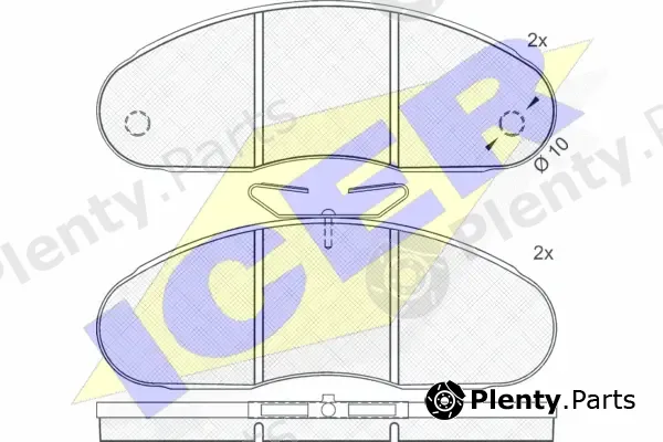 Icer 140813 — Brake Pad Set, disc brake