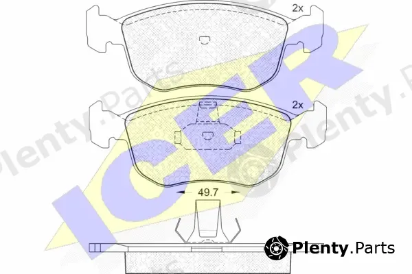 Icer 181151 — Brake Pad Set, disc brake