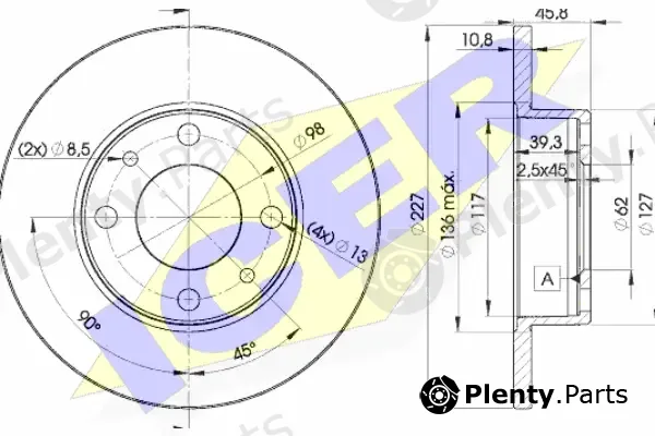 Icer 78BD5812-2 — Brake Disc