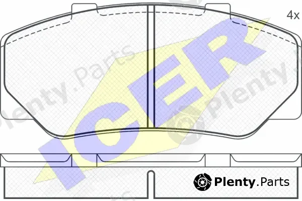Icer 180472 — Brake Pad Set, disc brake