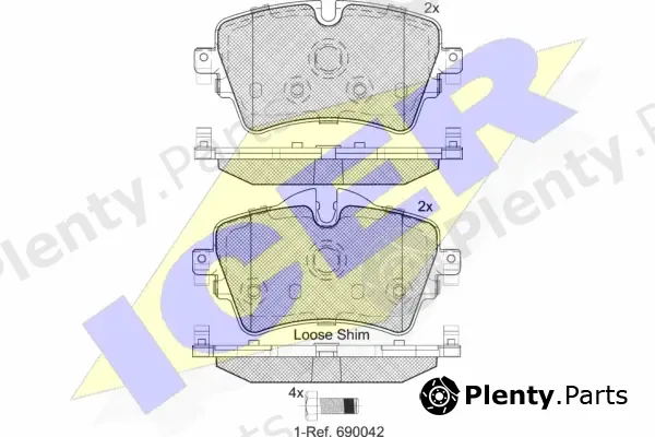Icer 182211 — Brake Pad Set, disc brake