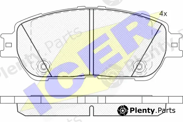Icer 181690-200 — Brake Pad Set, disc brake