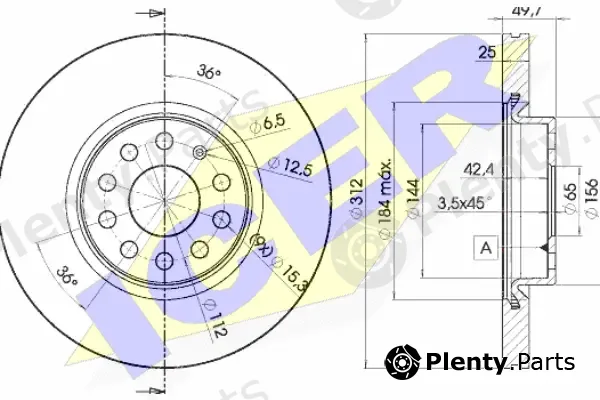 Icer 78BD5618-2 — Brake Disc