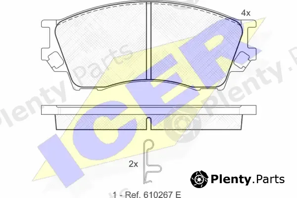 Icer 141337 — Brake Pad Set, disc brake