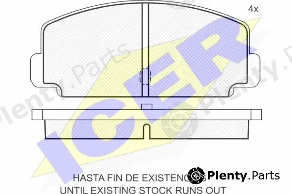 Icer 180247 — Brake Pad Set, disc brake