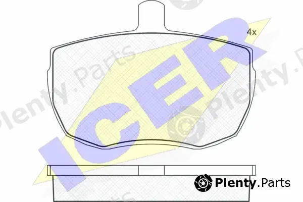 Icer 180230 — Brake Pad Set, disc brake